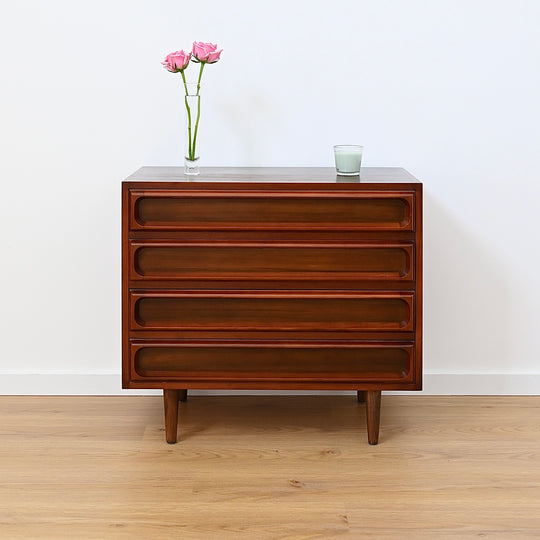 Mid Century Walnut Sideboard Drawers Low Boy Cabinet by Chiswell