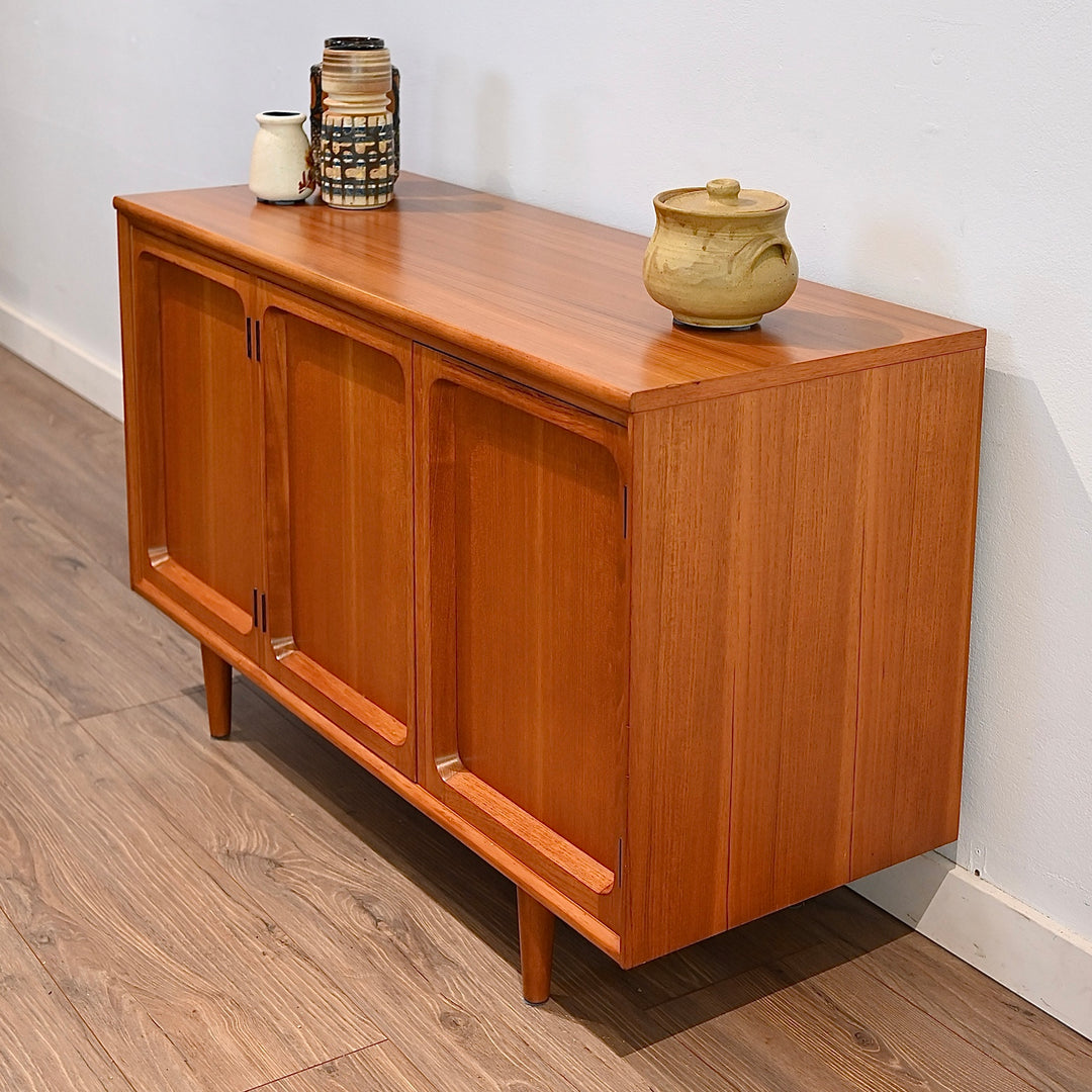 Mid Century Teak Sideboard LP Record Cabinet by Chiswell