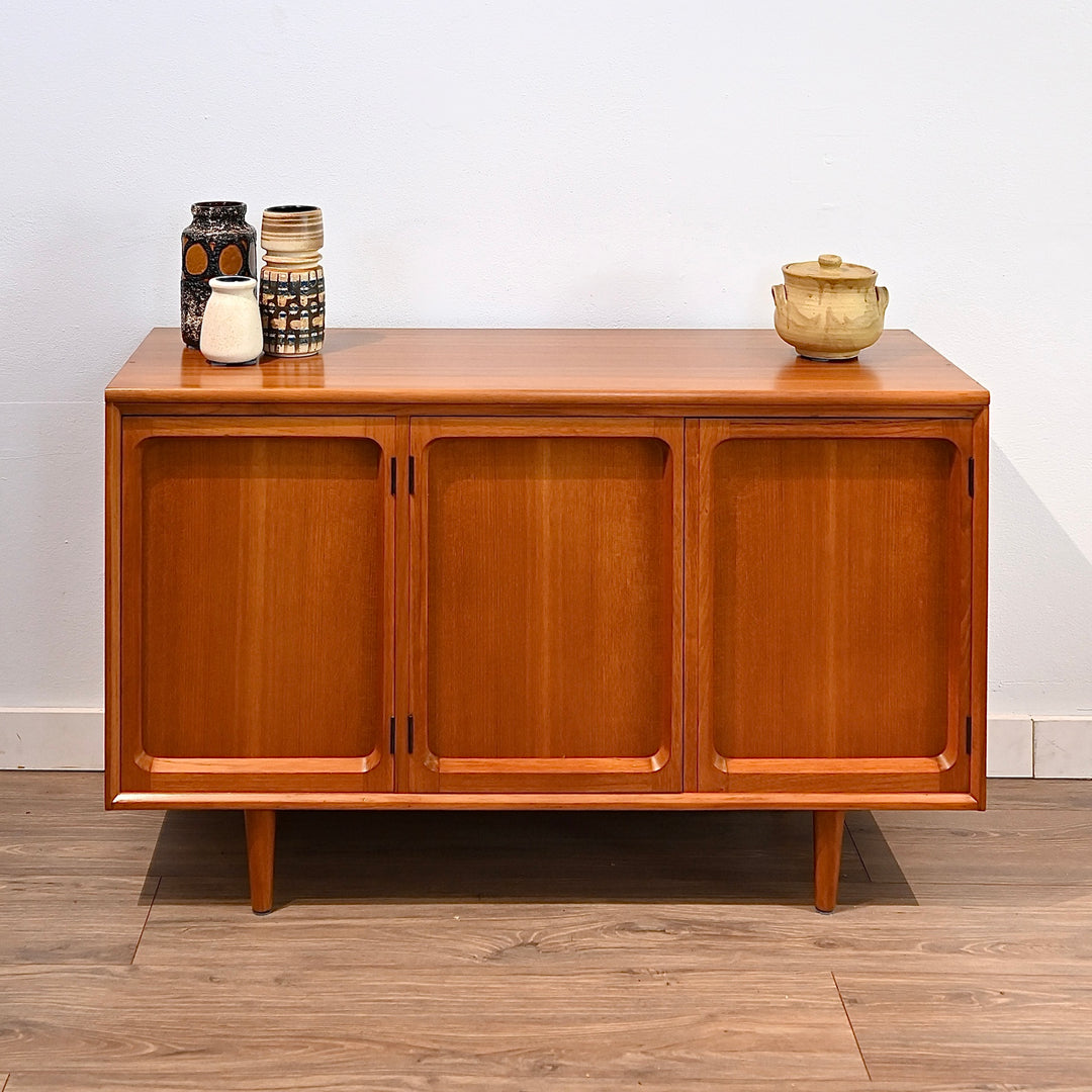 Mid Century Teak Sideboard LP Record Cabinet by Chiswell