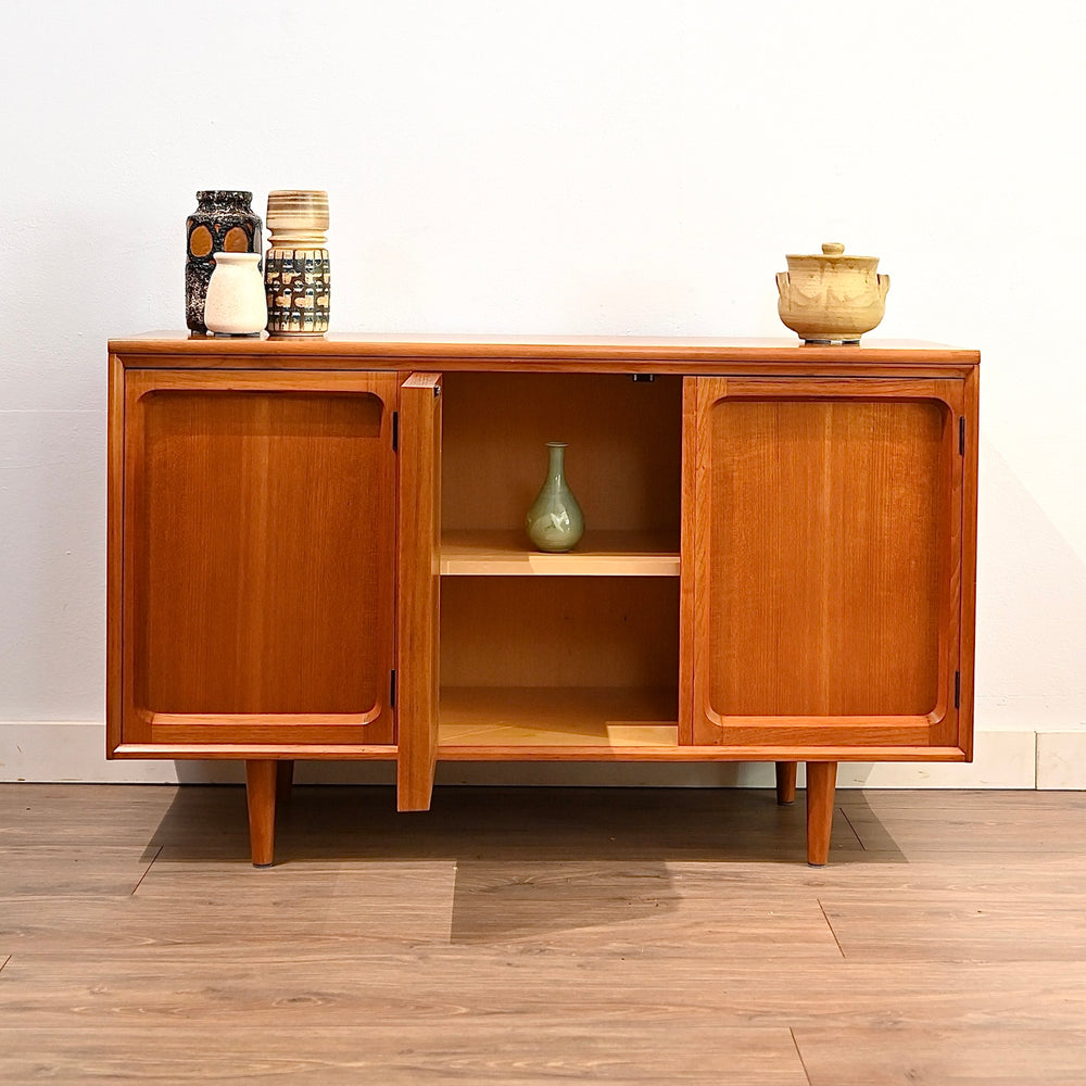 Mid Century Teak Sideboard LP Record Cabinet by Chiswell