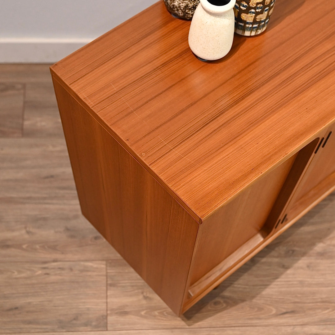 Mid Century Teak Sideboard LP Record Cabinet by Chiswell