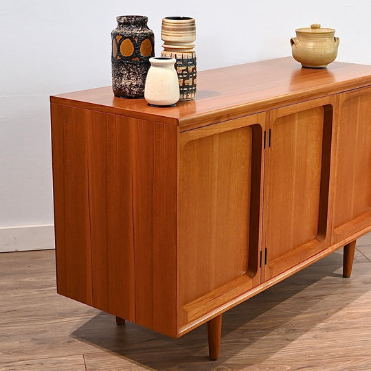 Mid Century Teak Sideboard LP Record Cabinet by Chiswell