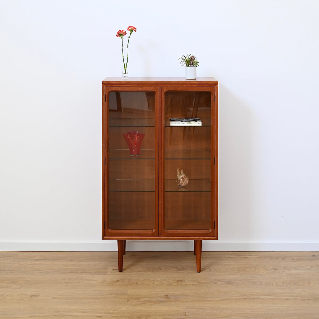 Mid Century Teak Sideboard Glass Display Cabinet by Chiswell