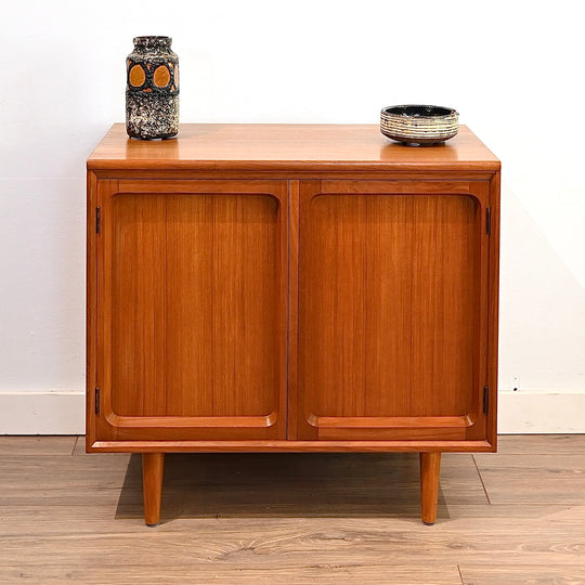 Mid Century Teak Sideboard LP Record Cabinet by Chiswell