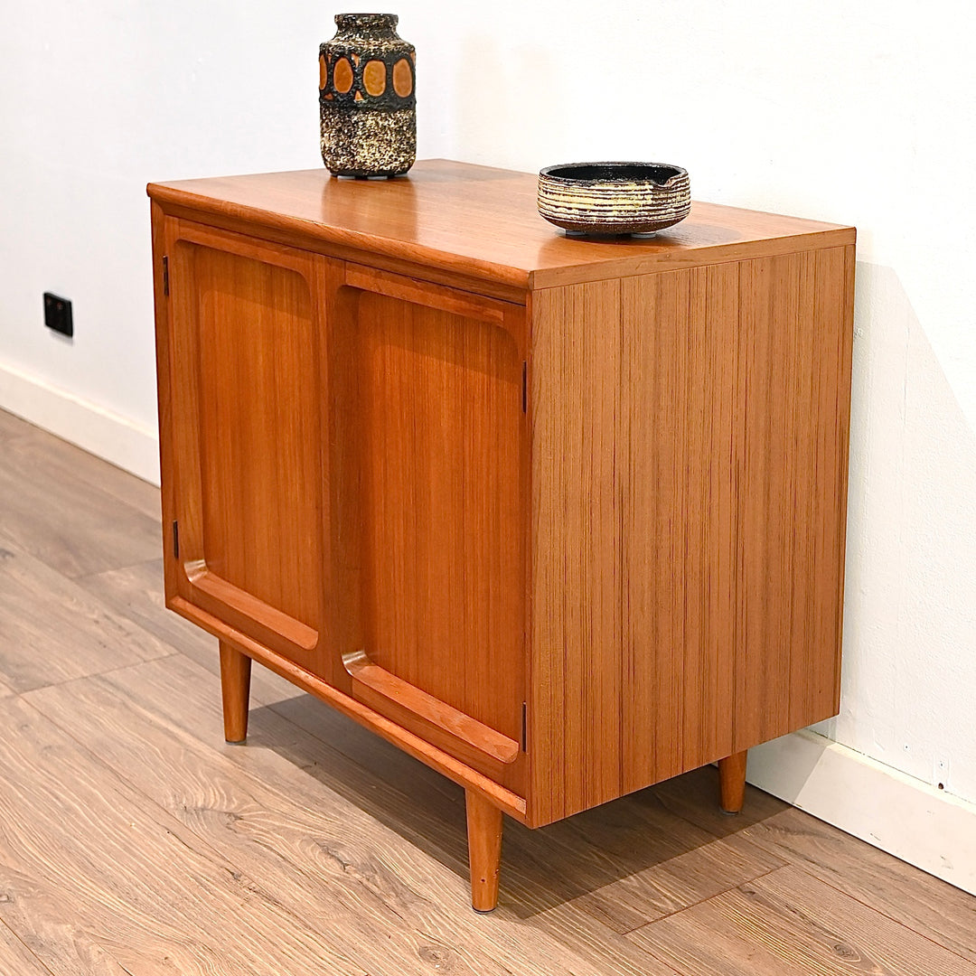 Mid Century Teak Sideboard LP Record Cabinet by Chiswell