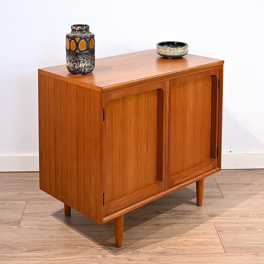 Mid Century Teak Sideboard LP Record Cabinet by Chiswell