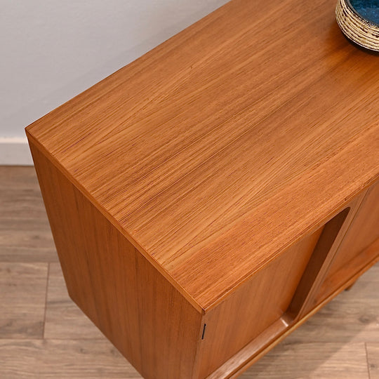 Mid Century Teak Sideboard LP Record Cabinet by Chiswell