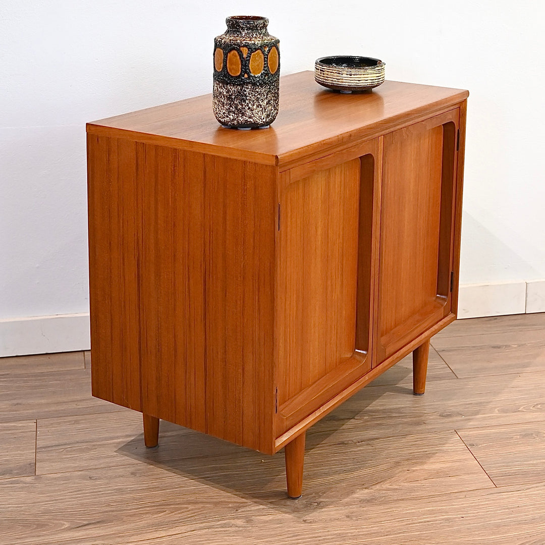 Mid Century Teak Sideboard LP Record Cabinet by Chiswell