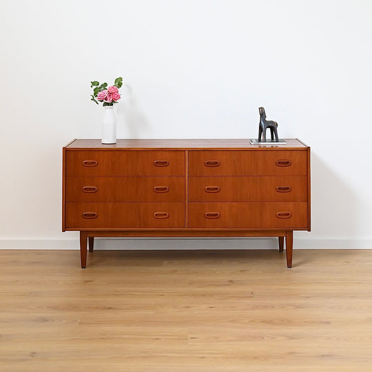 Parker Nordic Teak Dresser Drawers Low Boy