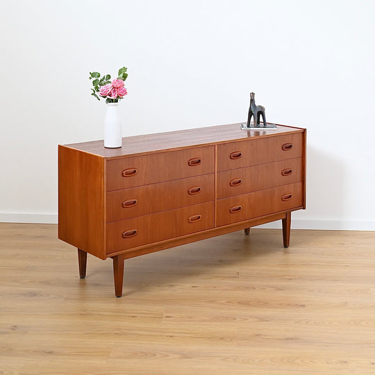 Parker Nordic Teak Dresser Drawers Low Boy