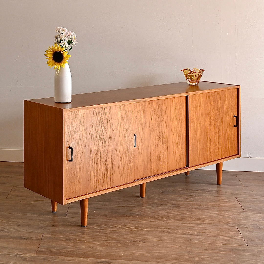 Mid Century Teak Sideboard Buffet Cabinet