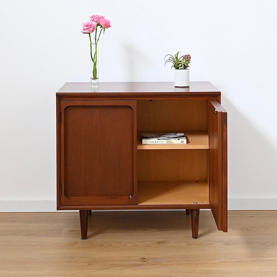 Mid Century Walnut Sideboard LP Record Cabinet by Chiswell