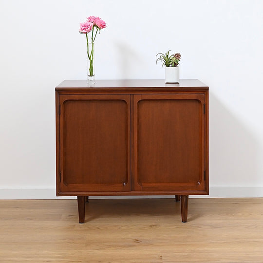 Mid Century Walnut Sideboard LP Record Cabinet by Chiswell