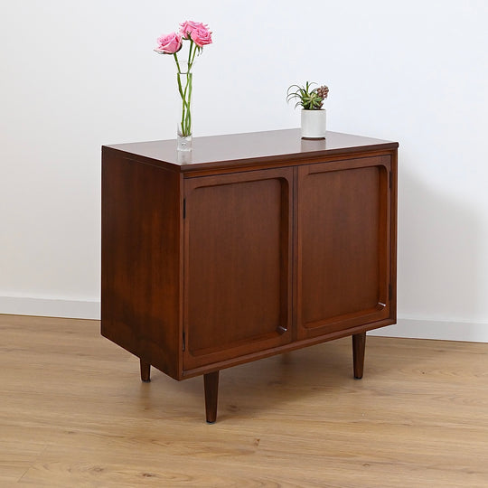 Mid Century Walnut Sideboard LP Record Cabinet by Chiswell