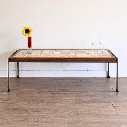 Mid Century Terrazzo Marble Coffee Table by Framac
