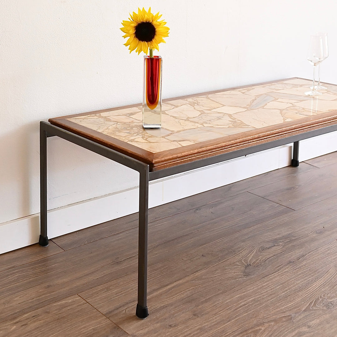 Mid Century Terrazzo Marble Coffee Table by Framac