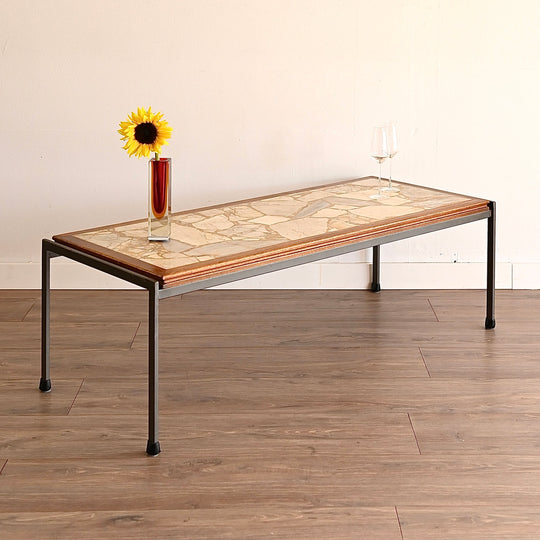 Mid Century Terrazzo Marble Coffee Table by Framac