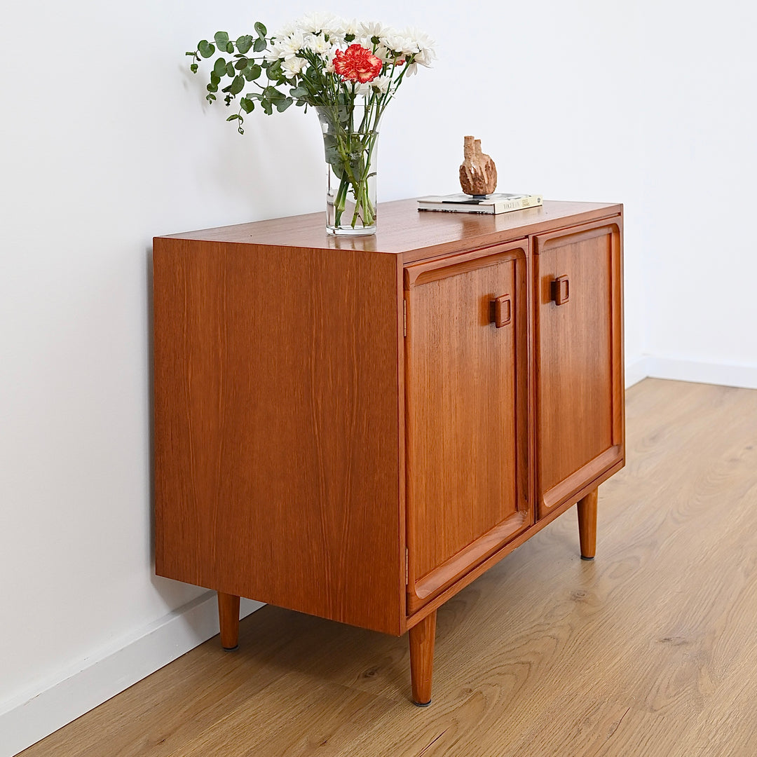 Parker Teak Mid Century Sideboard Record LP Cabinet