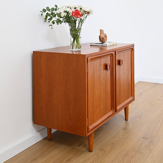 Parker Teak Mid Century Sideboard Record LP Cabinet