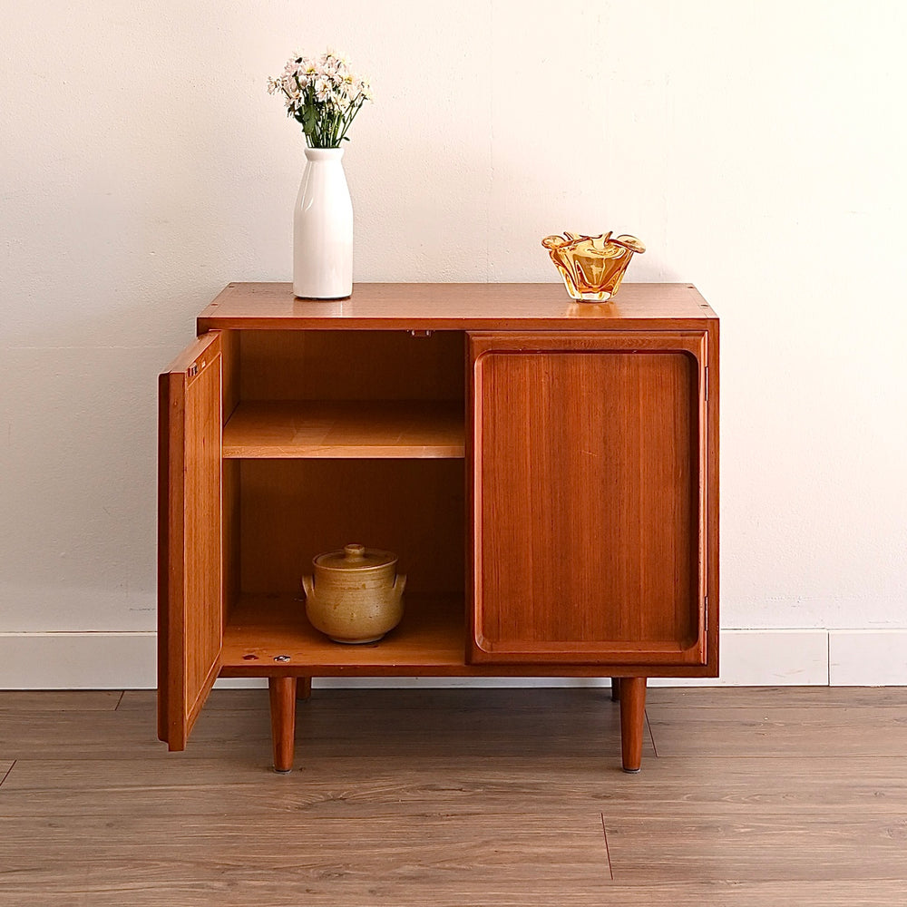 Mid Century Teak Sideboard LP Record Cabinet by Chiswell