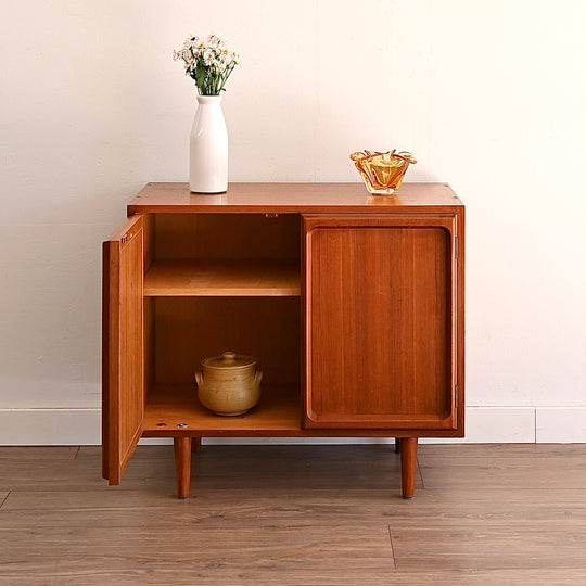Mid Century Teak Sideboard LP Record Cabinet by Chiswell