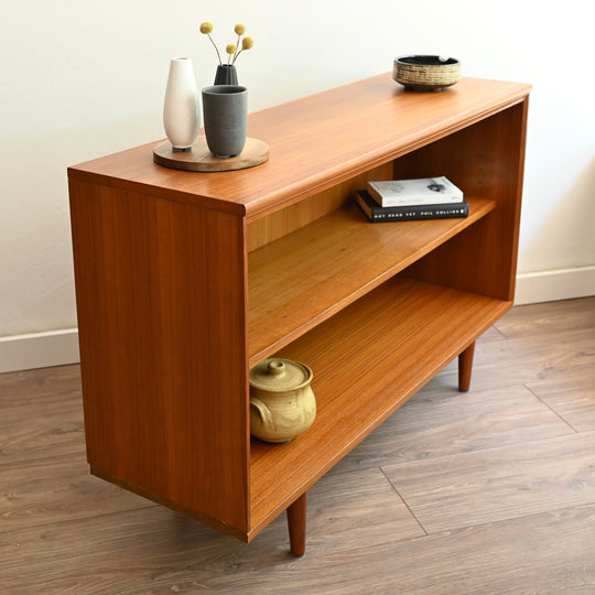 Mid Century Teak Sideboard LP Record Cabinet Bookshelf by Chiswell