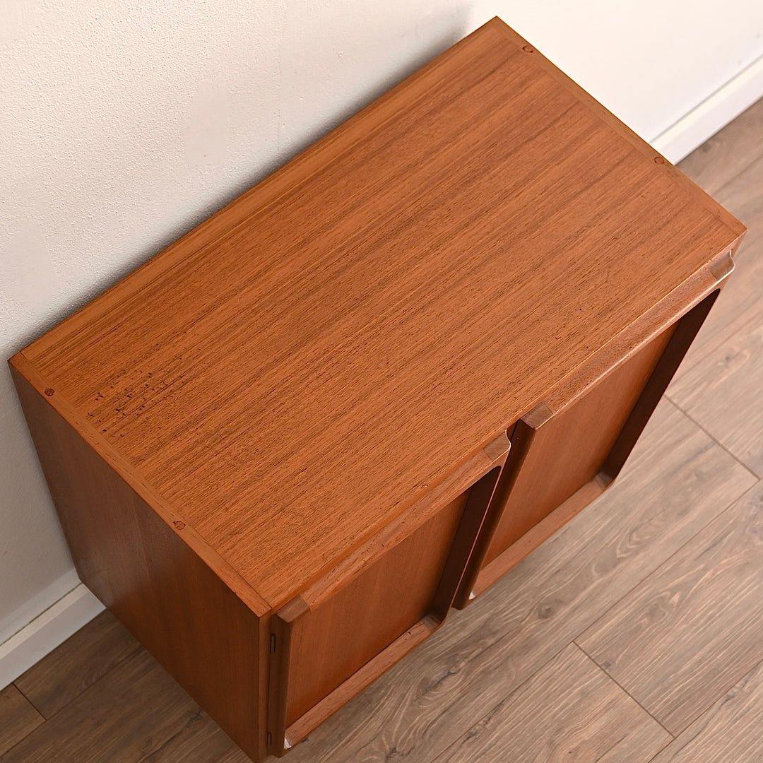 Mid Century Teak Sideboard LP Record Cabinet by Chiswell