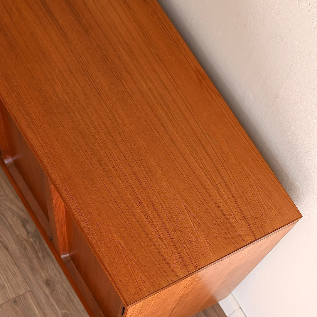 Mid Century Teak Sideboard LP Record Cabinet with Drawers by Chiswell
