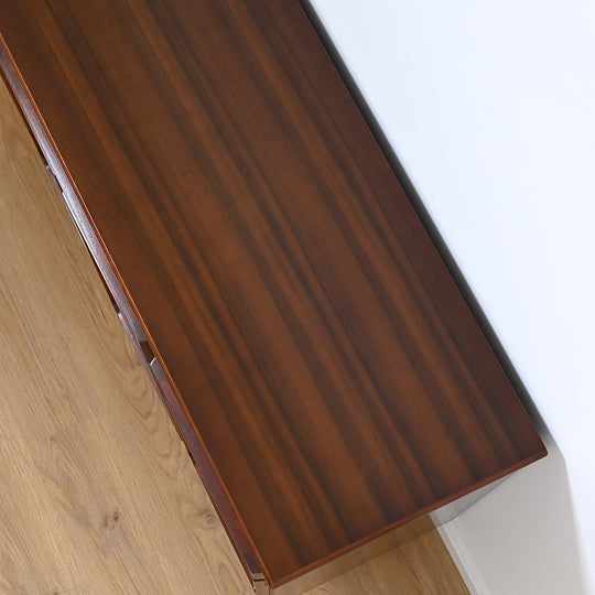 Mid Century Walnut Sideboard Buffet Cabinet by Chiswell