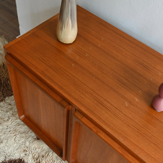 Mid Century Teak Sideboard LP Record Cabinet by Chiswell