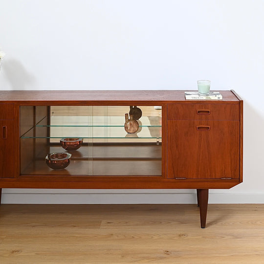 Mid Century Teak Sideboard Buffet by J. McCain Furniture