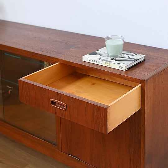 Mid Century Teak Sideboard Buffet by J. McCain Furniture