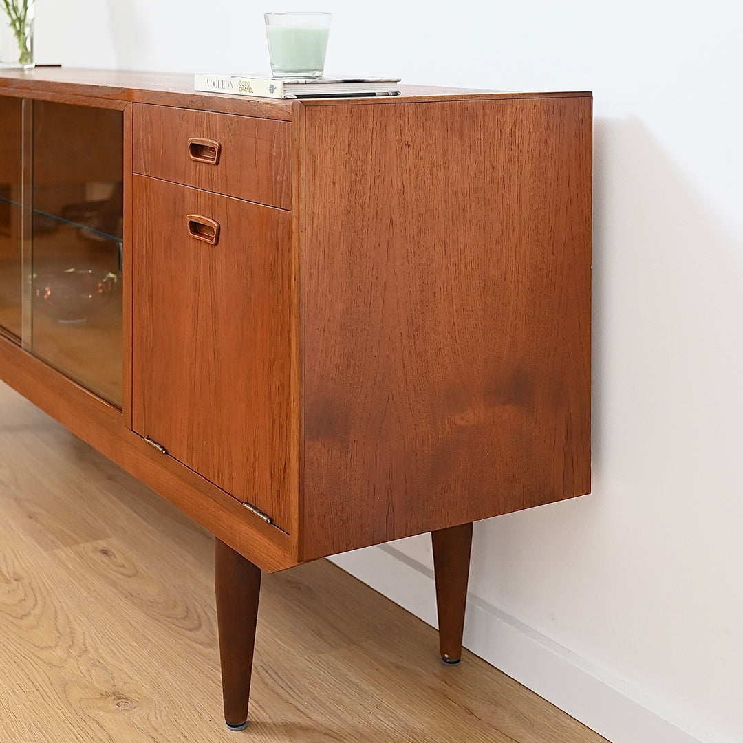 Mid Century Teak Sideboard Buffet by J. McCain Furniture