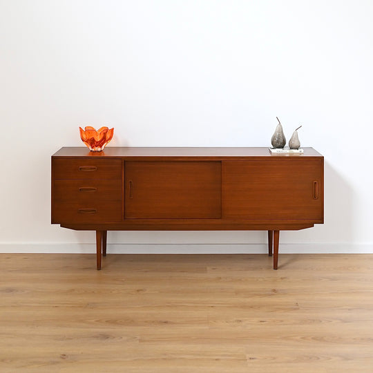 Mid Century Teak Sideboard LP Record Cabinet by Elite