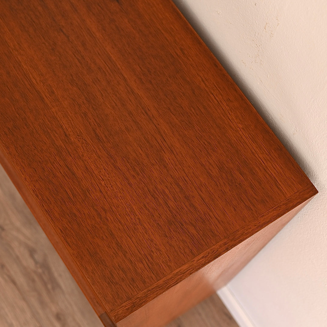 Mid Century Teak Sideboard Buffet Bar Cabinet by Chiswell