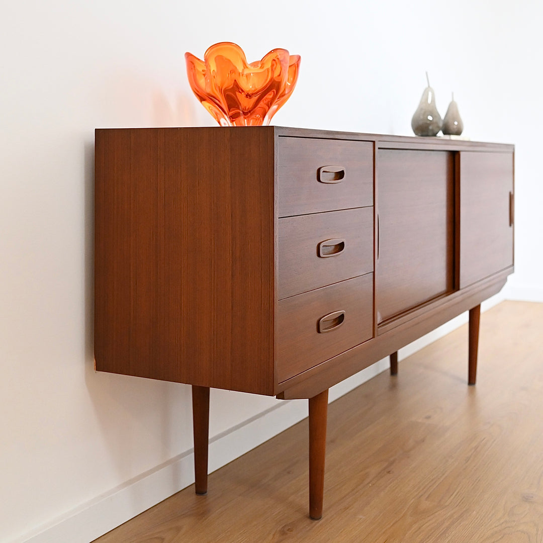 Mid Century Teak Sideboard LP Record Cabinet by Elite
