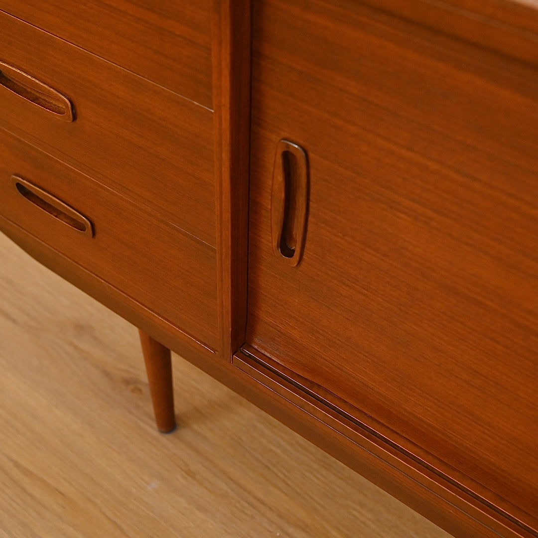 Mid Century Teak Sideboard LP Record Cabinet by Elite
