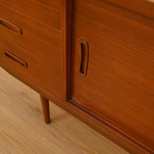 Mid Century Teak Sideboard LP Record Cabinet by Elite