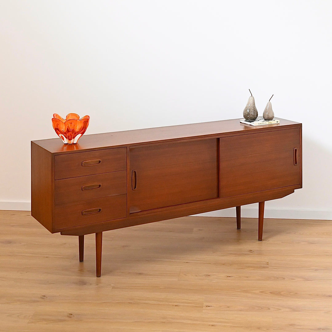 Mid Century Teak Sideboard LP Record Cabinet by Elite