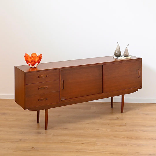 Mid Century Teak Sideboard LP Record Cabinet by Elite