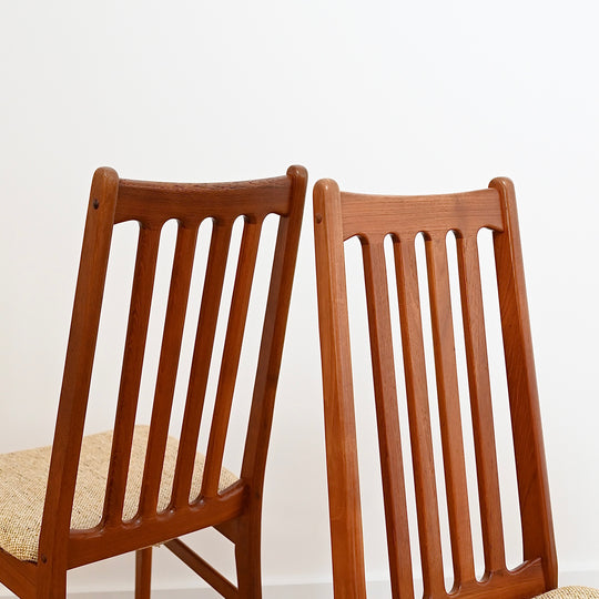 6x Mid Century Teak Dining Chairs