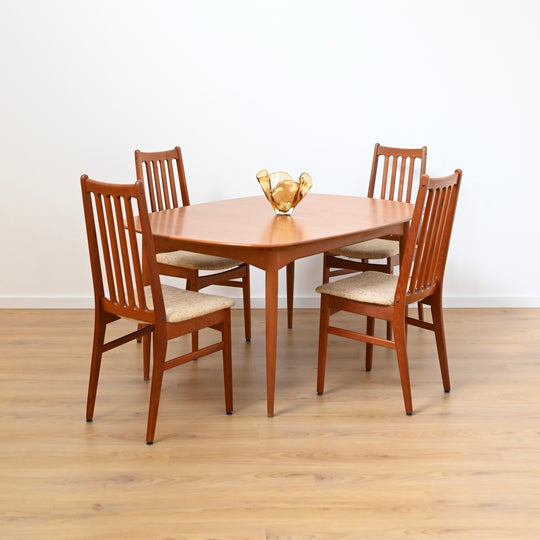 6x Mid Century Teak Dining Chairs