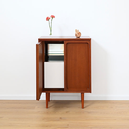 Mid Century Teak Sideboard Bar Cabinet by Chiswell