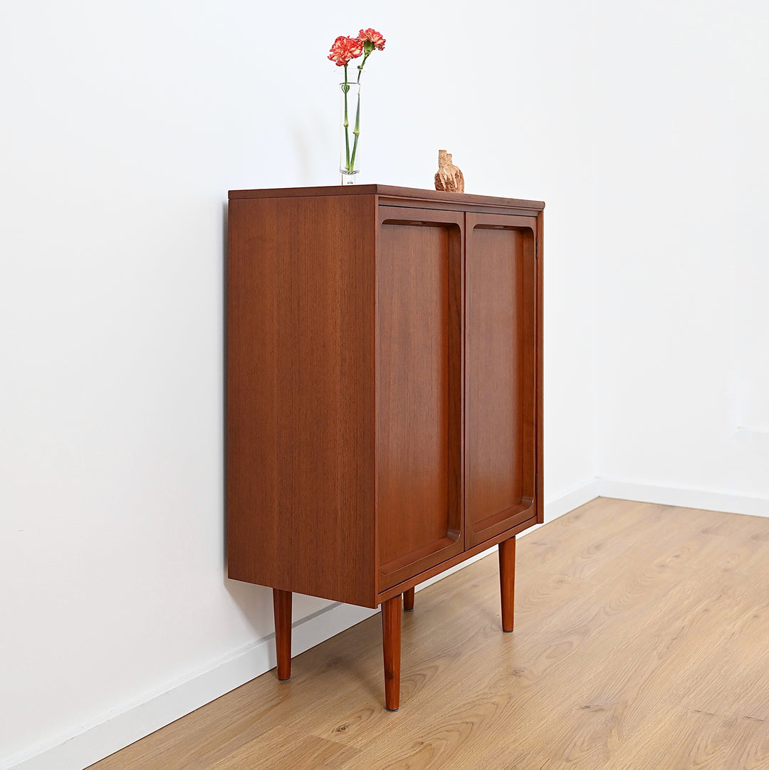Mid Century Teak Sideboard Bar Cabinet by Chiswell