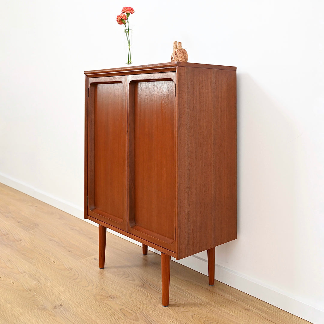 Mid Century Teak Sideboard Bar Cabinet by Chiswell