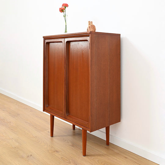 Mid Century Teak Sideboard Bar Cabinet by Chiswell