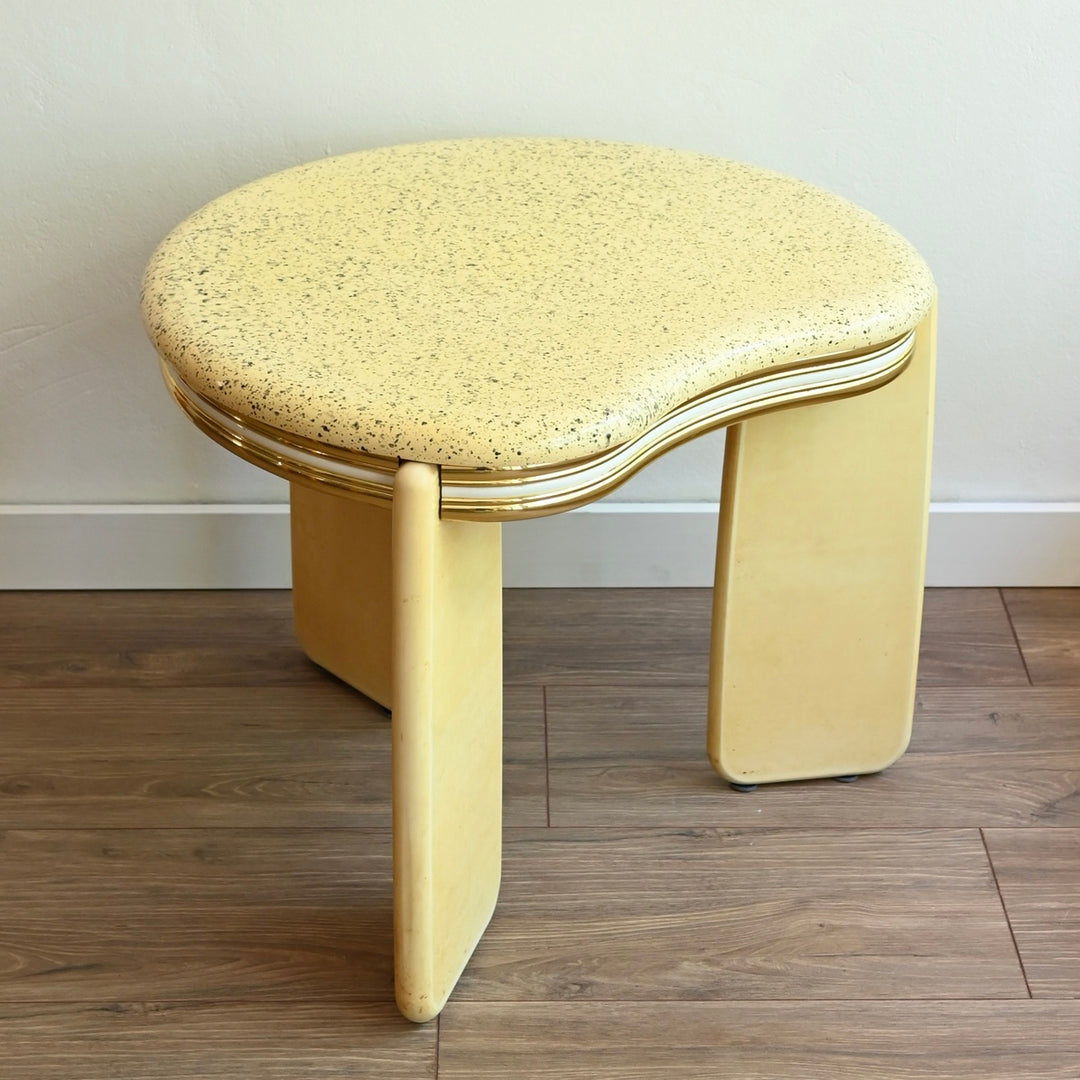 Retro 1980s Post Modern Kidney Coffee Table Side Table