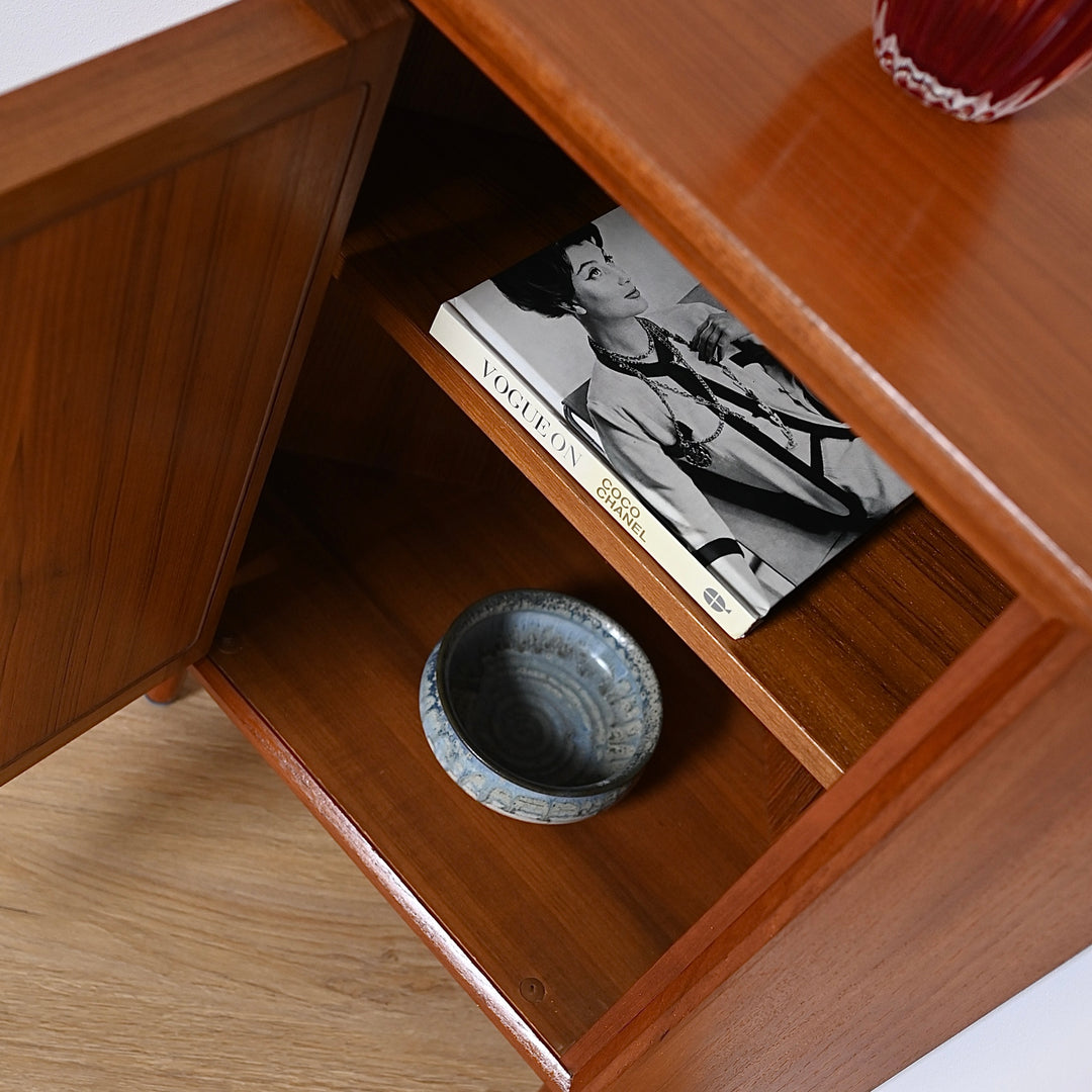 Mid Century Teak Sideboard Corner Cabinet by Chiswell
