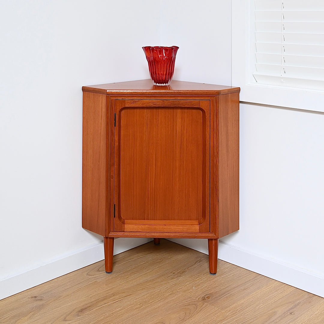 Mid Century Teak Sideboard Corner Cabinet by Chiswell