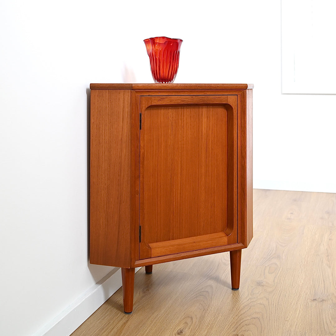 Mid Century Teak Sideboard Corner Cabinet by Chiswell